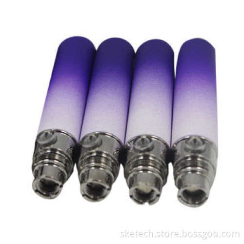 eGo colorful adjustable voltage battery, fashionable and colorful pattern E-go battery, hot selling